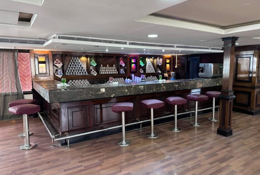 Bar on board the Nile dinner cruise boat in Cairo