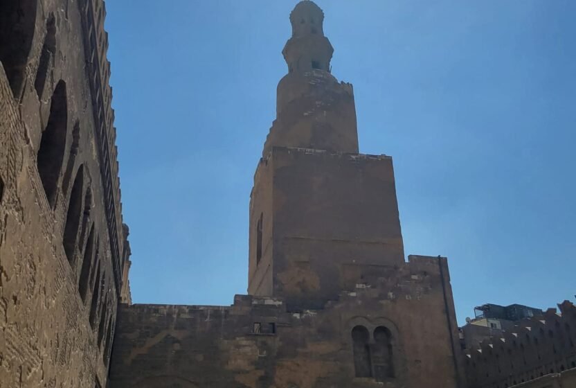 Spiral minaret of the Ibn Tulun Mosque in Cairo