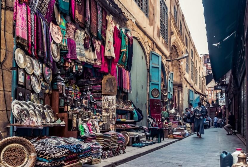 Market stalls in old Cairo