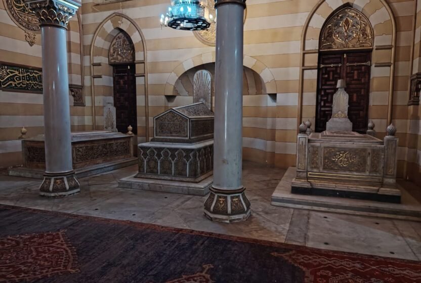 Interior of a historic mausoleum in Cairo