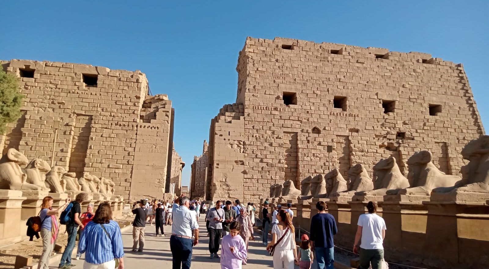 First pylon of Karnak Temple in Luxor