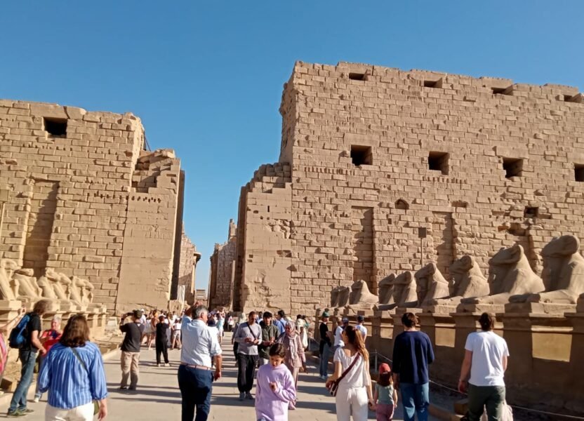 First pylon of Karnak Temple in Luxor