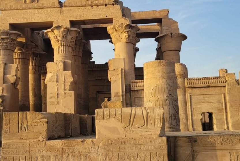 Columns of the Temple of Philae in Aswan