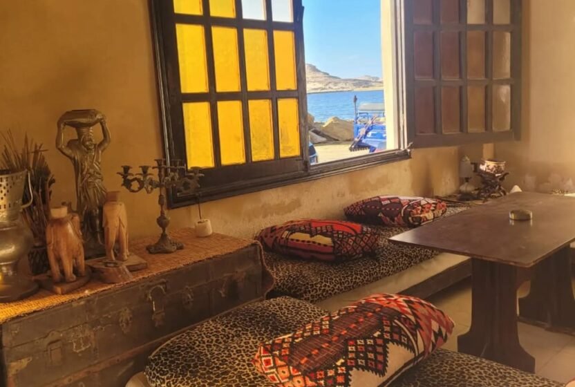 Traditional Siwan interior with carpets and cushions