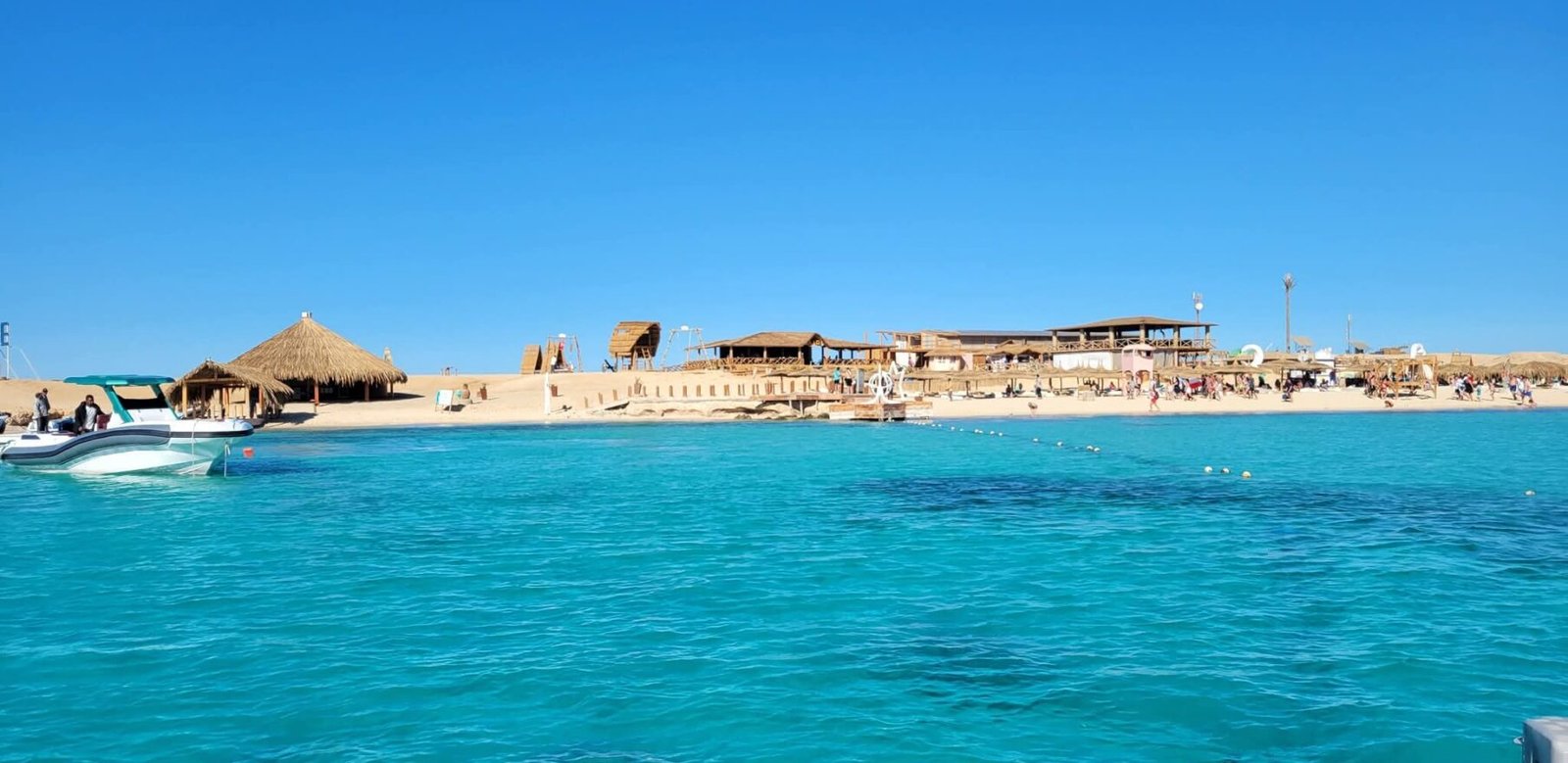 Turquoise water of the Red Sea at Ain Sokhna