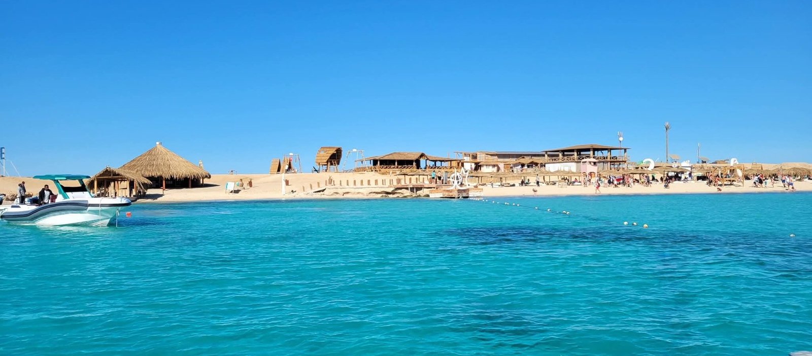 Turquoise water of the Red Sea at Ain Sokhna
