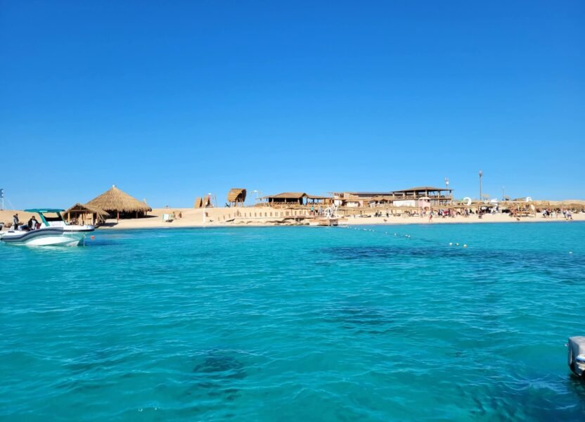Turquoise water of the Red Sea at Ain Sokhna